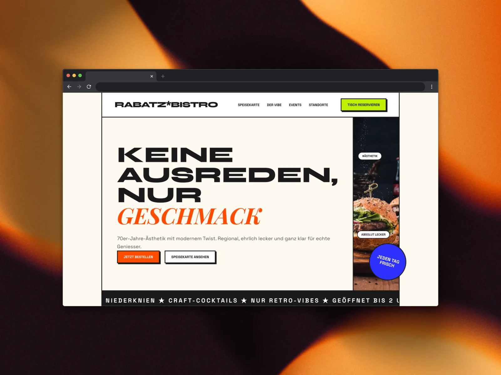 Konzept-Demo: Restaurant — Vorschau
